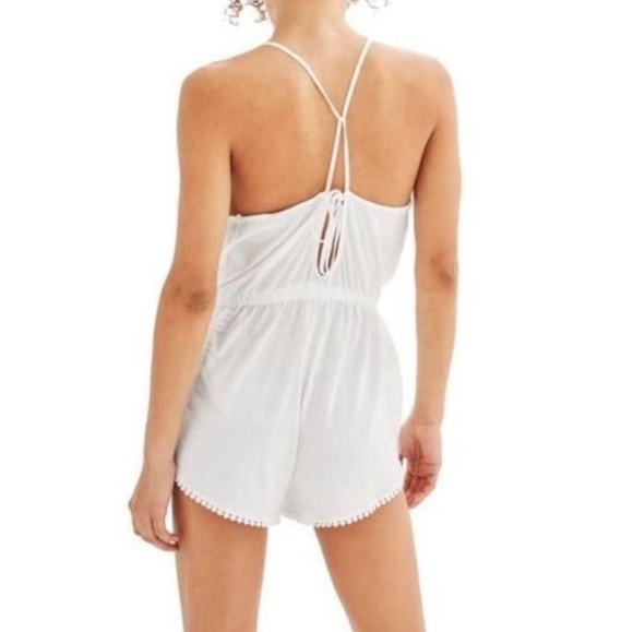 Topshop Jersey Wrap Swim Cover Up Romper - Picture 2 of 4